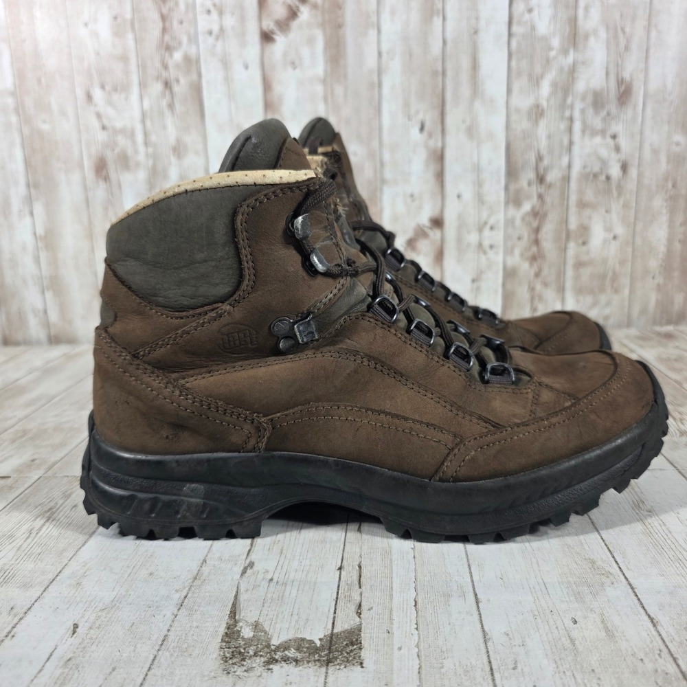 Hanwag Lady Halux Brown Nubuck Leather Hiking Boots Vibram‎ Sole Mens 7 US 8.5 W